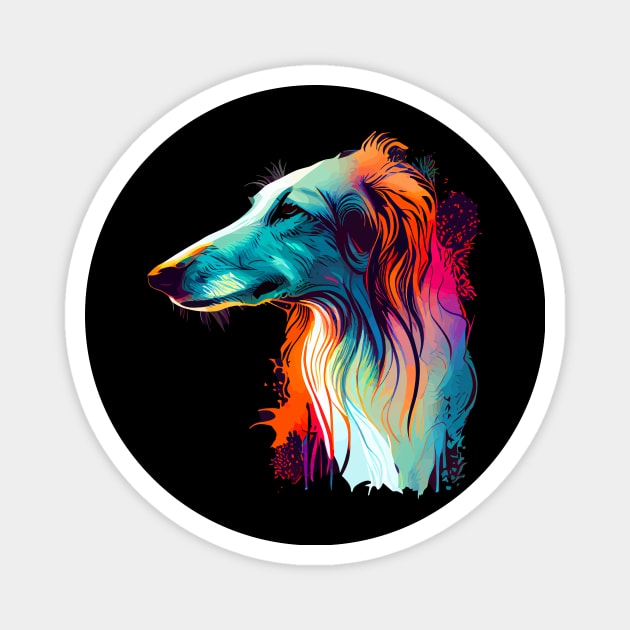 Borzoi Magnet by JH Mart